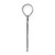 14kw Polished Etched Letter R Initial Pendant YC1437WR