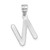 14kw Polished Bubble Letter N Initial Pendant YC1441WN