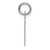 14k White Gold  Slanted Block Letter D Initial Charm YC1526D