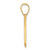 14K Script Letter W Initial Pendant YC1540W