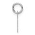 14k White Gold Small Script Letter T Initial Charm YC1527T