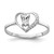 14k White Gold 5x3mm Pear Cubic Zirconia VS Diamond ring X9729CZ/VS