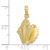 10K 2-D Conch Shell Charm 10K7397