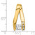 14k Two-tone AA Diamond Semi Mount Peg Slide XS628AA