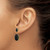 14k Onyx Oval Dangle Earrings XY825