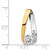 14k Two-Tone AA Diamond Semi Mount Peg Slide XS626AA