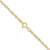 10k 1.35mm Carded Cable Rope Chain 10K10RY-16