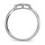 14k White Gold Diamond Open Circle Ring Y13739WA