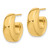 14K Polished J-Hoop Post Earrings YE2186