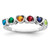 Sterling Silver Rhodium-plated Family Jewelry Mounting XMR85/6SSM-9