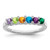 14K White Gold Family Jewelry Genuine Stone & Diamond Set Ring XMRW31/6GY
