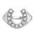 14k White Gold AA Diamond men's ring Y1568AA