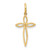 14K Laser Designed Passion Cross Charm XR1036