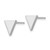 14k White Gold Triangle Post Earring XE3081W