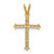 14k Polished CZ Cross Chain Slide XR1578