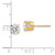 14k 5.75mm CZ stud earrings XD12CZ
