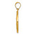 14K Polished/Satin St. Clare Hollow Medal Pendant XR1684