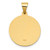 14K Polished/Satin St. Clare Hollow Medal Pendant XR1684