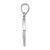 14k White Gold Polished and Satin St Joseph Medal Hollow Pendant XR1340