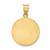 14k Polished and Satin St Francis of Assisi Medal Hollow Pendant XR1326