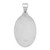 14K White Gold Polish/Satin Sacred Heart Jesus Hollow Pendant XR1240