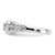 14k White Gold VS Diamond heart ring Y1733VS