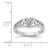 14k White Gold VS Diamond heart ring Y1733VS