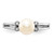 14k White Gold 6mm FW Cultured Pearl AA Diamond ring Y1842PL/AA