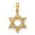 14k Polished CZ Star of David Pendant XR1702