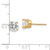 14k 6.5mm CZ stud earrings XD13CZ