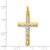 14k Two-tone INRI Hollow Crucifix Pendant XR298