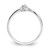 14k White Gold Polished AA Diamond heart ring Y1772AA