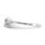 14k White Gold Polished AA Diamond heart ring Y1772AA