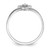 14k White Gold AAA Diamond heart ring Y1781AAA