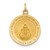 14k Solid Polished/Satin Round Miraculous Medal XR1765