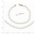 14k 3-4mm FW Cultured Pearl 14in Necklace, 5in. Bracelet & Earring Set XF502SET
