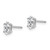 14k White Gold 6x3mm Marquise Cubic Zirconia earring XE102WCZ