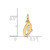 10k Small Script Initial O Charm 10YC1556O