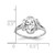 14k White Gold 7x5mm Oval Cubic Zirconia Ring Y2228CZ