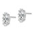 14k White Gold 10x5mm Cubic Zirconia Marquise Stud Earring XE105WCZ