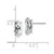 14k White Gold 10x5mm Cubic Zirconia Marquise Stud Earring XE105WCZ