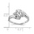 14k White Gold 7x5mm Oval Cubic Zirconia A Diamond Ring Y2222CZ/A