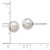 14K White Gold 6-7mm Round Grey Saltwater Akoya Cultured Pearl Earrings XFW352E