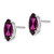 14k White Gold 10x5mm Rhodolite Garnet Marquise Stud Earrings XE105WRG