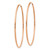 14k Rose Gold 1.2mm Polished Endless Hoop Earrings XY1240
