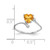 14k White Gold 6mm Heart Citrine A Diamond ring Y2155CI/A