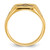 14k Men's Polished and Grooved with Black Enamel Masonic Ring Y4047M