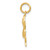 10k Solid Polished Snake Charm 10K1009