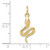 10k Solid Polished Snake Charm 10K1009