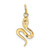 10k Solid Polished Snake Charm 10K1009